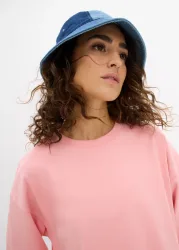 bonprix Longshirt Oversized Schnitt, Halbarm, für Frühling und Sommer