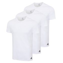 adidas - T-Shirt  3er Pack Figurbetont-Crew Neck Shirt Active Core Cotton 3PK, für Herren, Weiss, Größe M