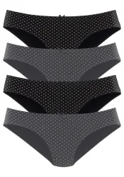 s.Oliver Bikinislip 4er-Pack, aus elastischer Baumwolle