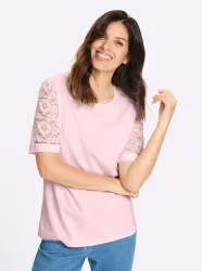 Classic Basics Spitzenshirt 