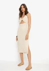 LSCN by LASCANA Midikleid aus weicher Rippware