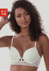 LASCANA Push-up-BH mit Bügel aus floraler Jacquardspitze, sexy Dessous