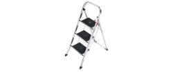 Hailo, Hailo K30 4393-801 Aluminium Klapptritt klappbar Arbeitshöhe (max.): 2.45 m Silber, Schwarz 4.6 kg