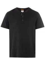 camel active T-Shirt mit Henley Ausschnitt