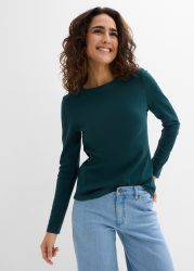 bonprix Langarmshirt eng anliegende Passform, lange Ärmel, Basic-Shirt