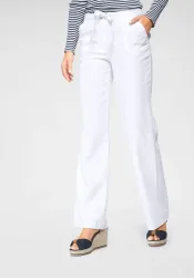 Aniston CASUAL Leinenhose mit Bindeband