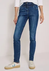 High Waist Slim Leg Jeans im Slim Fit