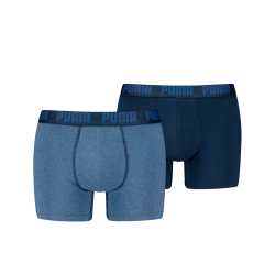 Puma - Boxershort  2er Pack Figurbetont, für Herren, Blau, Größe M