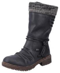 Rieker Winterstiefel Winterboots, Blockabsatz, TEX-Membran, mit gestricktem Schaftrand