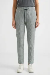 Slim Leg Hose in Seersucker Qualität