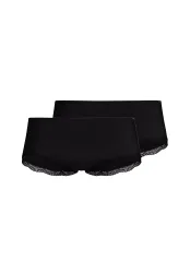 Skiny - Duopack, Hipster, für Damen, Black, Größe 38