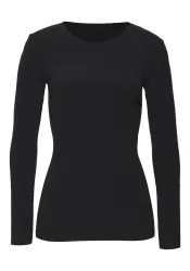 Copenhagen Studios Longsleeve elastisches Material, Jersey-Material, unifarbene Optik