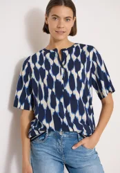 Cecil Shirtbluse Sommershirt mit grafischem Muster