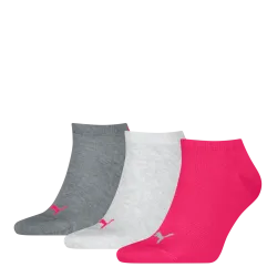 Puma - Socken  3er Pack Stretch-Sneaker Plain 3P, für Herren, Pink Teal, Größe 39-42