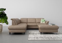 sit&more Ecksofa, wahlweise mit Kopfteilverstellung, Bettfunktion und Stauraum