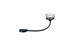 Beleuchtungssystem Plug&Shine LED-Außeneinbauleuchte (Erweiterung) 1 W Warm-Weiß Paulmann 93953 Silber