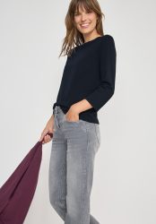 Cecil 3/4-Arm-Shirt mit U-Boot-Ausschnitt
