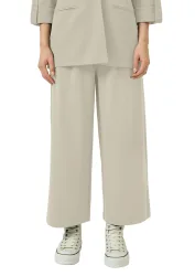 QS Culotte Sommerhose mit Knopf-Design am Gummibund