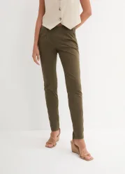 bonprix Chinohose schmale Form, mit Bundfalten und praktischen Taschen