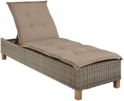 MERXX Gartenliege »Toskana«, Polyrattan/Akazie