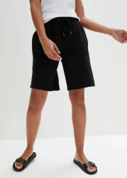 bonprix Sweat-Shorts mit Taschenschwarz 40Damen