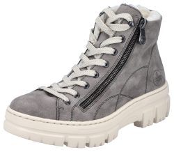 Rieker Damen Schnürschuh Grau