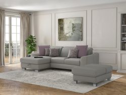 sit&more Ecksofa »Durness«, mit Federkern und hochwertigen Edelstahlfüssen, wahlweise mit Kopfteilverstellung, Bettfunktion und Bettkasten oder mit Bettfunktion und Bettkasten