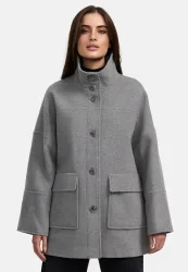 MANISA Winterjacke ohne Kapuze mit Taschen