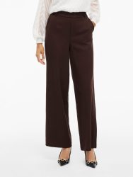 VILA - Lange Hose, Loose Fit, für Damen, Dunkelbraun, Größe 36