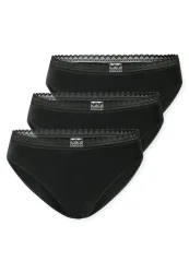 Schiesser - Rioslip Modern Multipack, für Damen, Schwarz, Größe 42