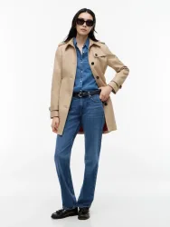 Tommy Hilfiger - Trenchcoat, für Damen, Taupe, Größe XL