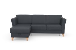 sit&more Ecksofa »Visby«, Wahlweise mit Bettfunktion und Bettkasten, frei im Raum stellbar, mit Federkern, auch erhältlich in dem besonders leicht mit Wasser zu reinigendem 