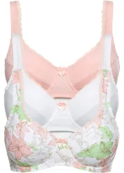 bonprix BH mit Bügel aus Baumwolle (3er Pack)weiß 100Damen