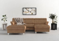 sit&more Ecksofa, inklusive Kopfteilverstellung, wahlweise mit Bettfunktion und Bettkasten