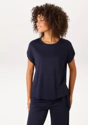 Aniston CASUAL T-Shirt mit fixiertem Ärmel-Umschlag