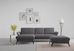 sit&more Ecksofa »Fashion«, wahlweise mit Kopfteilverstellung und Vorziehsitz, motorisch