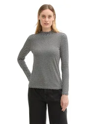 TOM TAILOR T-Shirt mit All-Over Muster