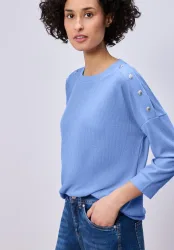 STREET ONE Sweater, mit Knopfdetails