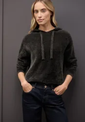 STREET ONE Kapuzenpullover aus softer Federgarn-Qualität