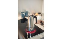 Leonardo - Espressokocher Per me 0.3 l Anthrazit, Silber