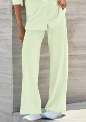 LASCANA Loungehose in modischer Piqué-Optik