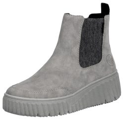 Rieker Chelseaboots, Schlupfboots, Keilstiefelette mit Anziehlasche