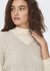 Only - Pullunder, für Damen, Ecru Größe XS