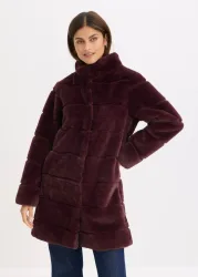 bonprix Fellimitat-Mantelrot 50Damen