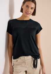 Cecil T-Shirt Sommerliche Leichtigkeit durch das Mesh-Detail