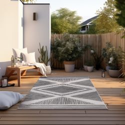 ELLE DECORATION Teppich »Rhombus, In- und Outdoor«, rechteckig, Flachgewebe, In-& Outdoor, Modern, Wendeteppich, Balkon, Wohnzimmer