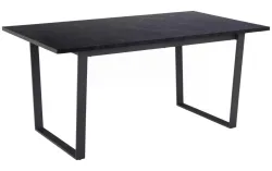 mutoni - Esstisch Chicco Melamin Print Marmor Schwarz 160x90x74cm, 90x160 cm