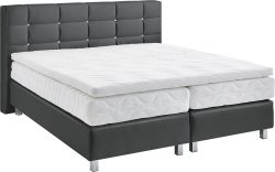 Westfalia Schlafkomfort Boxspringbett mit Knöpfen in Kristalloptik, wahlweise mit Topper