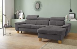 exxpo - sofa fashion Ecksofa, inklusive Kopfteilverstellung, wahlweise mit Bettfunktion und Bettkasten