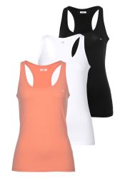 H.I.S Tanktop Packung, 3er-Pack, Softer Feinripp mit elastischer Baumwolle für hohen Tragekomfort